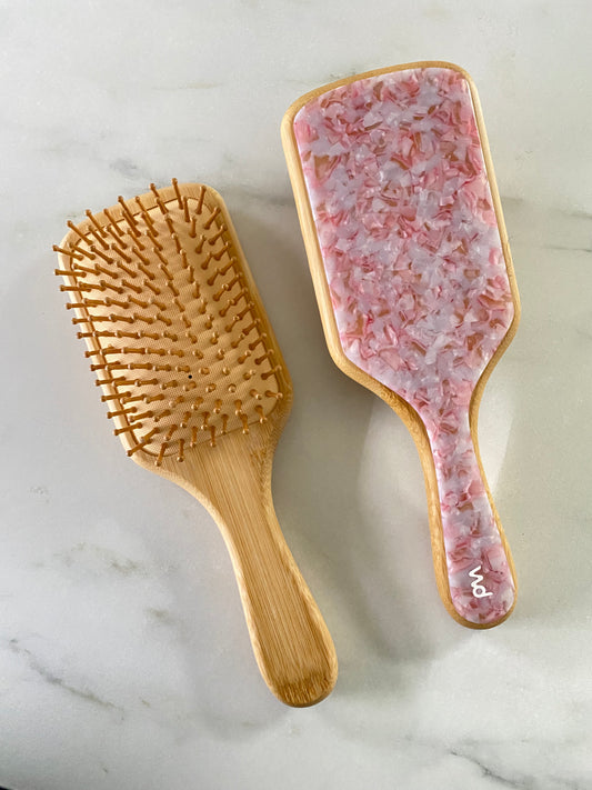 ORLA Soft Pink Bamboo Paddle Brush
